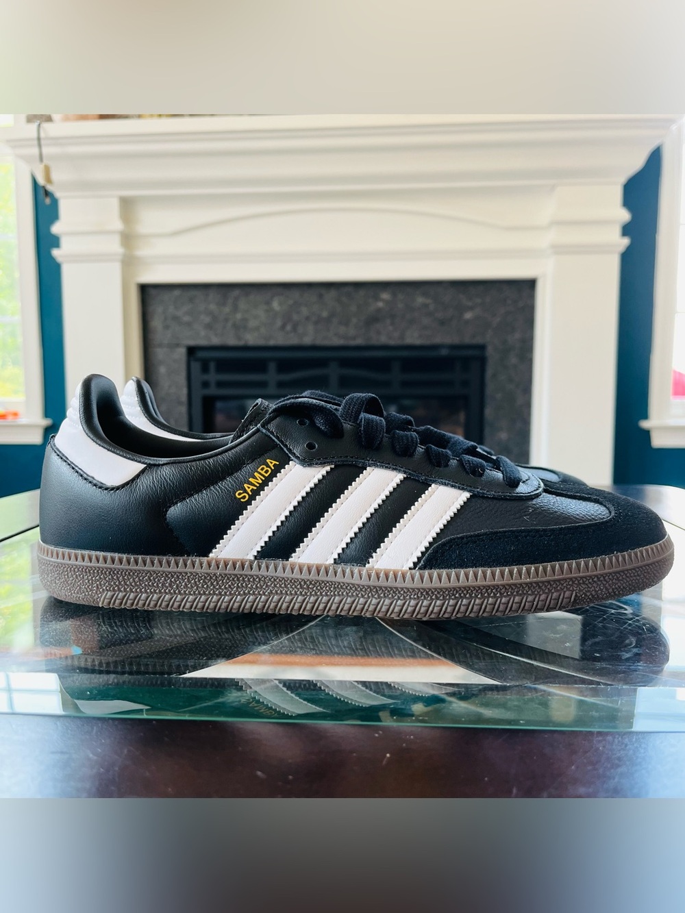 adidas Samba OG Core Black/Cloud White/Gum B75807 Men's 7 (Women's 8.5)